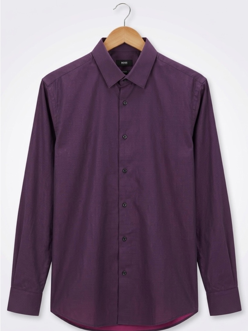 Hugo Boss Men's Long-Sleeve Dress Shirt - Deep Plum